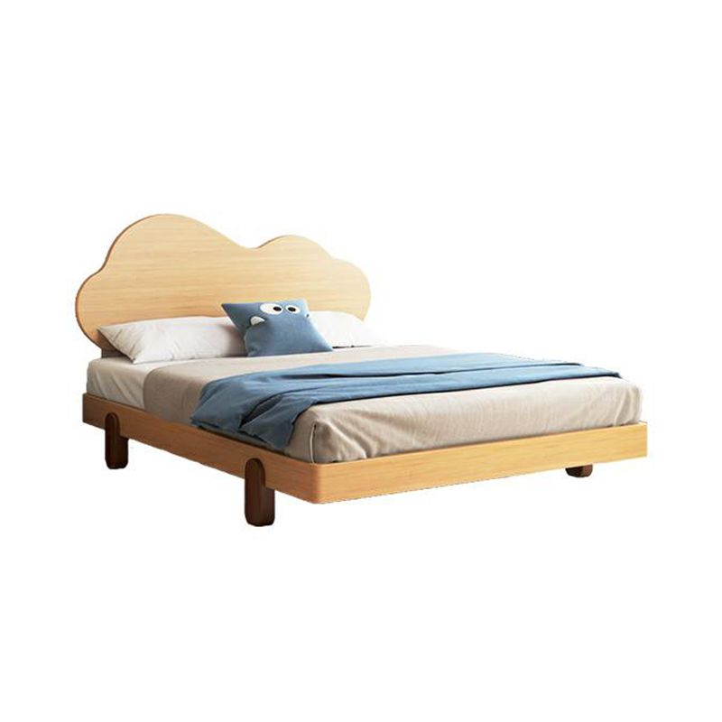 Rustic Mango Cloud Shaped Headboard Children's Bed Modern Solid Wood in Natural - Kids Bed thumbnail 5