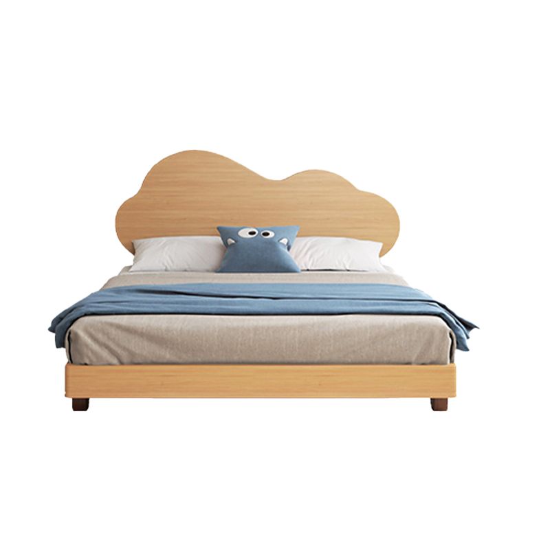 Rustic Mango Cloud Shaped Headboard Children's Bed Modern Solid Wood in Natural - Kids Bed thumbnail 6