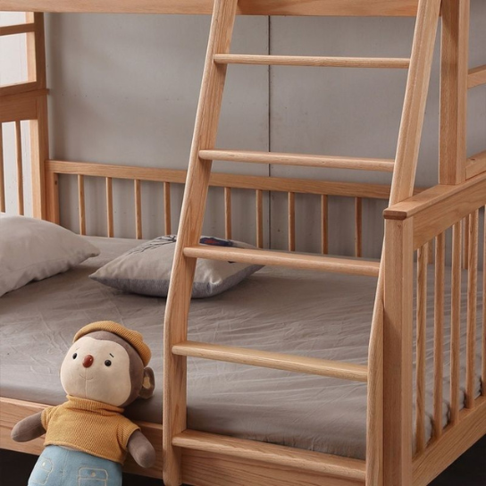 Rustic Mango Kids Bunk Bed with Ladder & Guardrail Gender Neutral, Standard Bunk, Natural, Bunk Bed with Ladder thumbnail 7