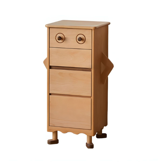 Rustic Mango Modern Wood Chest Nursery Dresser with 4 Drawers for Bedroom thumbnail 6
