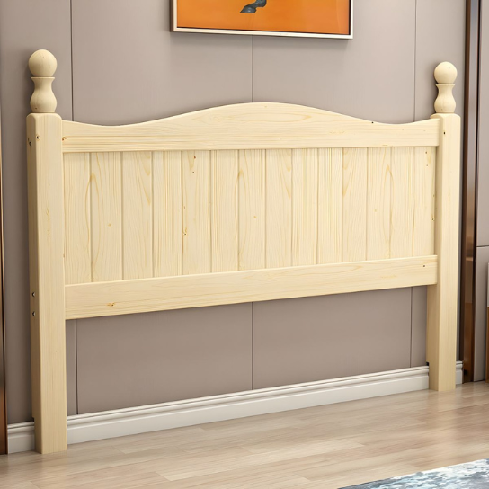 Rustic Mango Natural Wood Twin Kids Headboard with Legs, Gender Neutral Design
