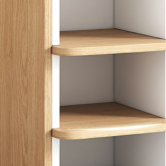 Rustic Mango Solid Wooden Loft Bed With Attached Mini Wardrobe In Cream White with Honey Finish thumbnail 2