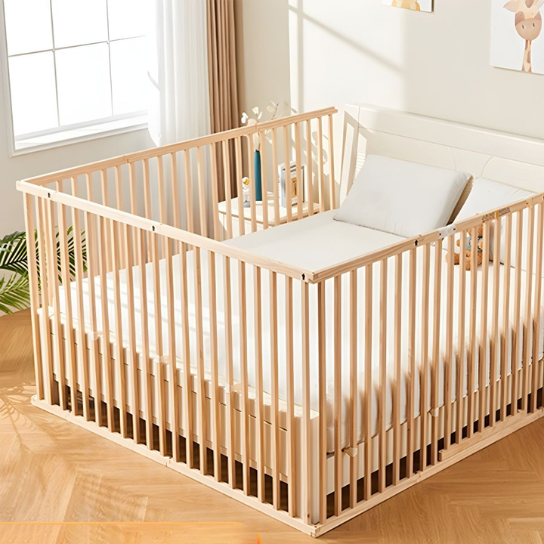 Rustic Mango Solid Wooden Conversion Rails In Natural Finish thumbnail 2
