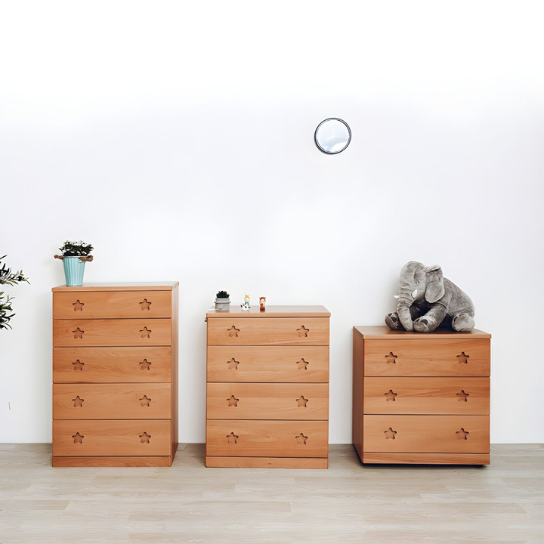 Rustic Mango Modern solid Wood Vertical Chest with 6 Drawers thumbnail 2
