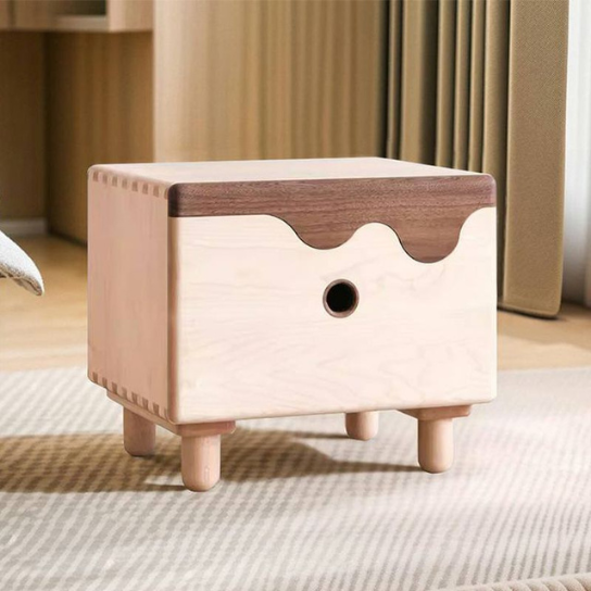 Rustic Mango Modern Children's Bedside Table with 1 Drawer thumbnail 2