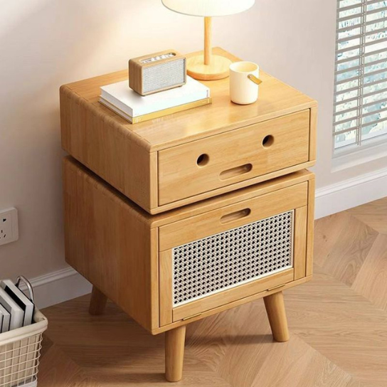 Rustic Mango Casual Solid wood Cabinet Children Nightstand thumbnail 2