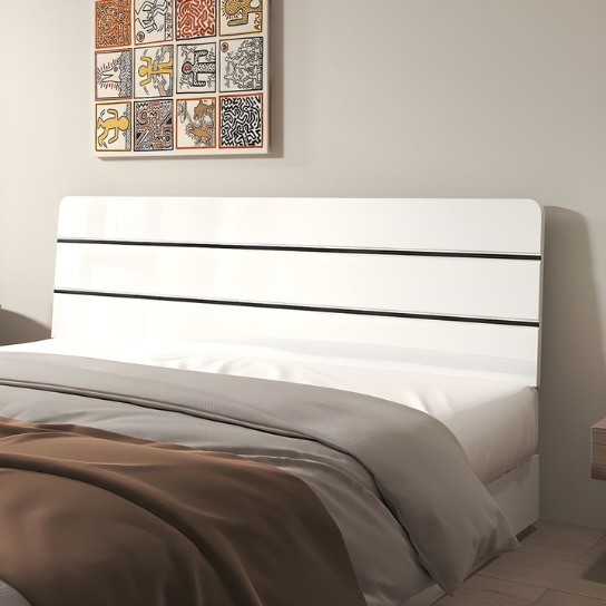 Rustic Mango Gender Neutral White Wood Twin Headboard
