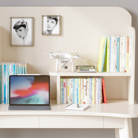 Rustic Mango  Writing Desk  white color thumbnail 2