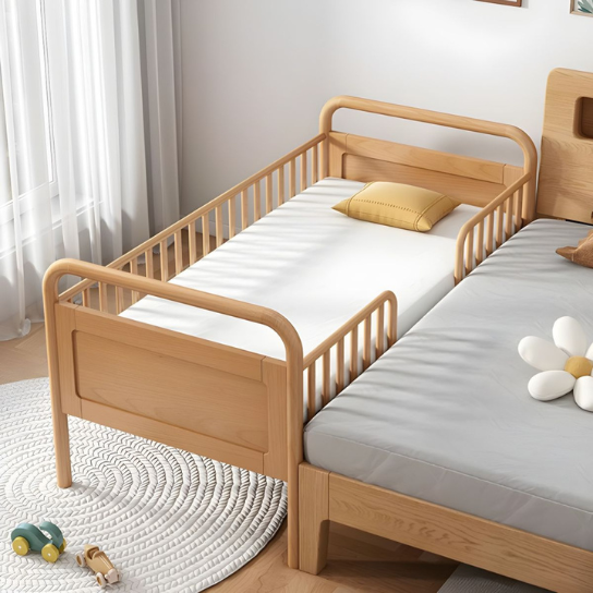 Rustic mango Classic Side Bed For Kids In Natural Finish thumbnail 2