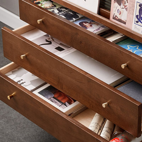 Rustic Mango Modern 3-Drawer Combo Dresser with Cabinets thumbnail 4