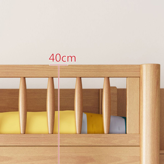 Rustic Mango Solid Wooden Loft Bed with Tinny House Style In Natural Finish thumbnail 4