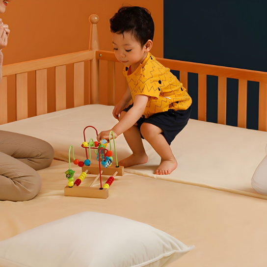 Rustic Mango Solid Wooden Tinny beds In Natural Finish thumbnail 3