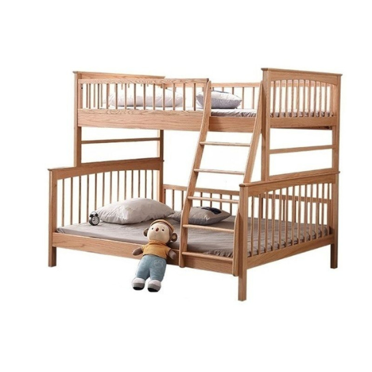 Rustic Mango Kids Bunk Bed with Ladder & Guardrail Gender Neutral, Standard Bunk, Natural, Bunk Bed with Ladder thumbnail 5