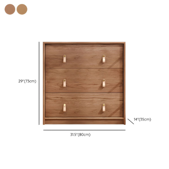 Rustic Mango Mid-Century Modern Wood Dresser with 3- Drawers thumbnail 6