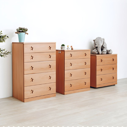 Rustic Mango Modern solid Wood Vertical Chest with 6 Drawers thumbnail 3