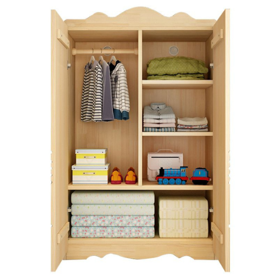 Rustic Mango Solid Wood Whale Theme Children's Wardrobe thumbnail 3
