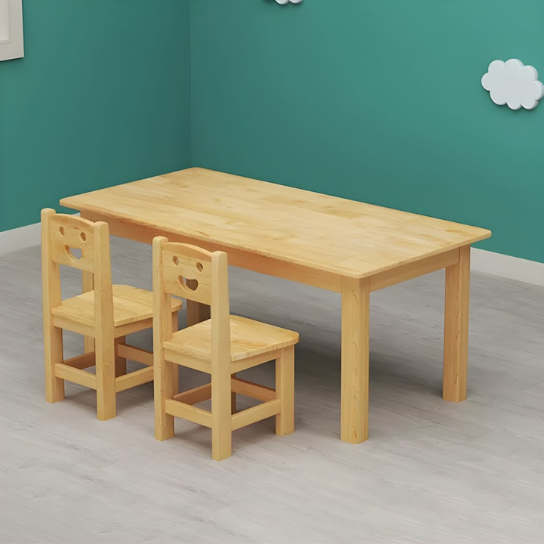 Rustic Mango Age 3-8 Years Children's School Natual Solid Wood Writing Desk thumbnail 3