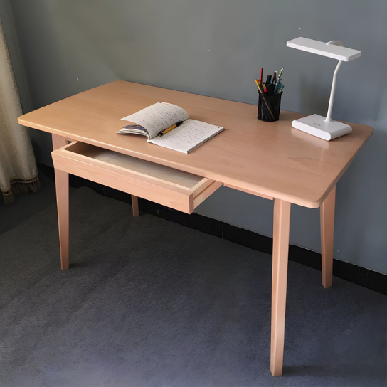 Rustic Mango Solid Wood Kids Desk Writing Desks with Drawer for Reading Room thumbnail 3