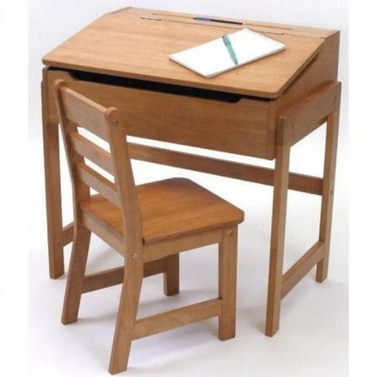 Rustic Mango solid wood  Writing Desk with natural color thumbnail 3