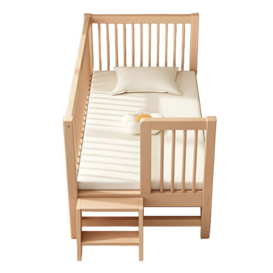 Rustic Mango Solid Wooden Beds With Floor Steps or Wounded Borders In Natural Finish thumbnail 3