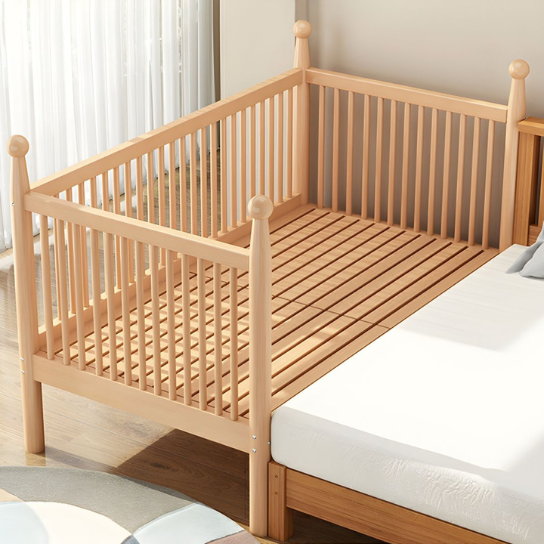 Rustic mango Solid Wooden Beds In Classical Natural Finish For Kids thumbnail 3