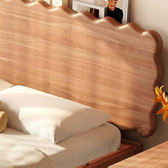 Rustic Mango Modern Solid Wood Children's Bed Natural with Rectangular Headboard and Legs thumbnail 4