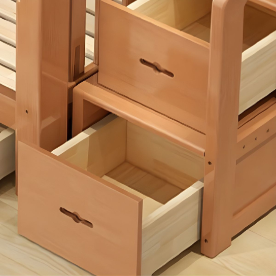 Rustic Mango Solid Wooden Loft bed With Classy Honey Finish thumbnail 4