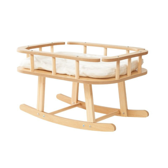 Rustic Mango Solid Wooden Mini Cradles With Open style in Natural Finish thumbnail 4