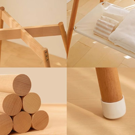 Rustic Mango Solid Wooden Changing Table For New Born Kids In Natural Finish thumbnail 4