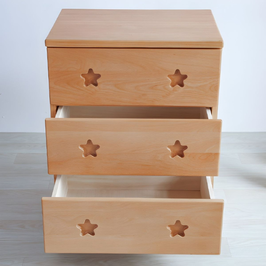 Rustic Mango Modern solid Wood Vertical Chest with 6 Drawers thumbnail 4