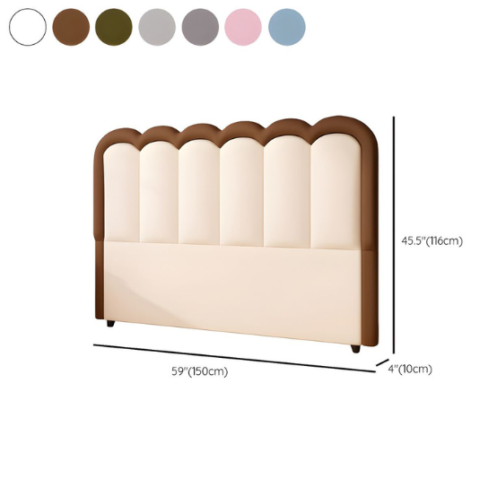 Rustic Mango Contemporary Solid Wood Full Size Upholstered Kids Headboard with Legs thumbnail 4