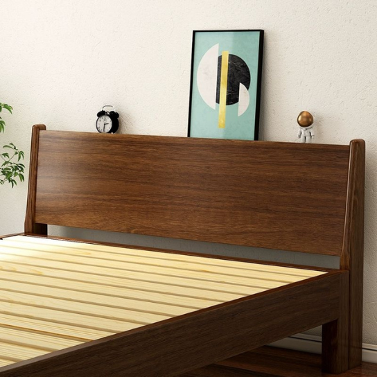 Rustic Mango Full Size Wood Panel Kids Headboard with Solid Wood Frame, Legs thumbnail 4