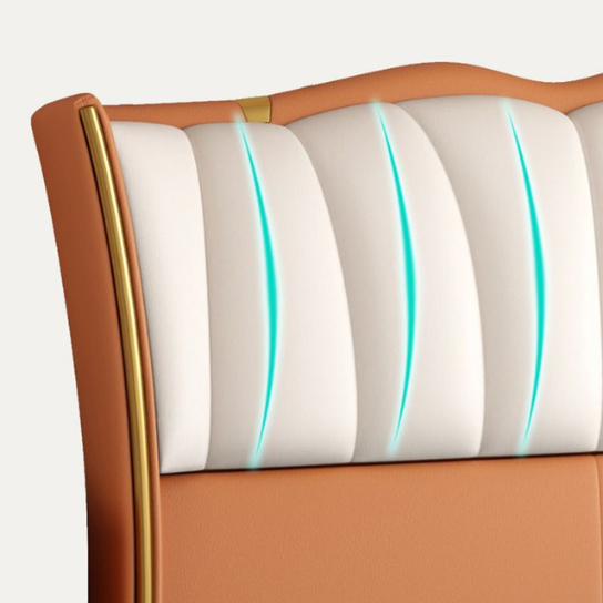 Rustic Mango Upholstered Twin Wood Headboard for Kids Bedroom with Solid Wood Frame in Gender Neutral Design thumbnail 4