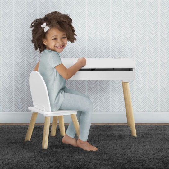 Rustic Mango Solid Wooden Writing Desk thumbnail 4