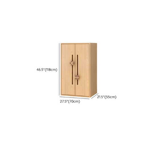 Rustic Mango Solid Wood Modern Children's Wardrobe Natural Drawers and Door thumbnail 5