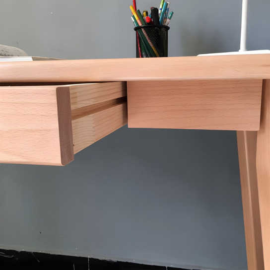 Rustic Mango Solid Wood Kids Desk Writing Desks with Drawer for Reading Room thumbnail 4