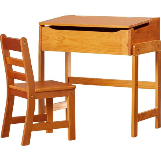 Rustic Mango solid wood  Writing Desk with natural color thumbnail 4