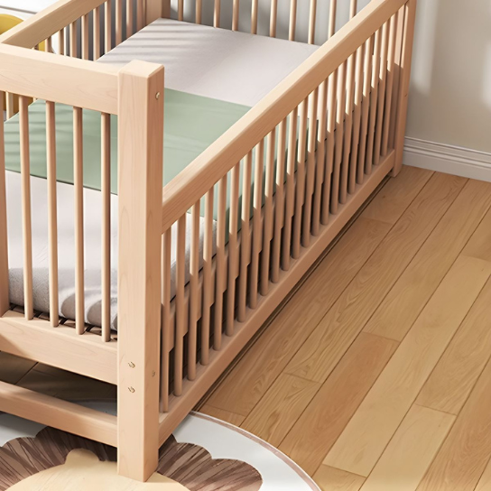 Rustic Mango Single Side Solid Wooden beds In natural Finish For Kids thumbnail 4