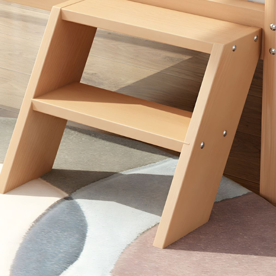 Rustic mango Solid Wooden Beds In Classical Natural Finish For Kids thumbnail 4