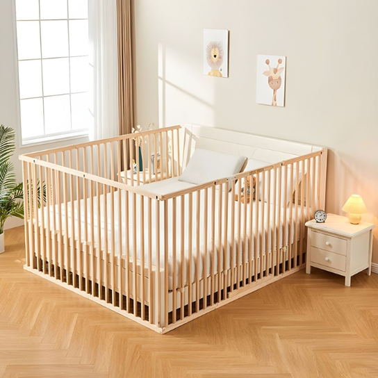 Rustic Mango Solid Wooden Conversion Rails In Natural Finish thumbnail 5