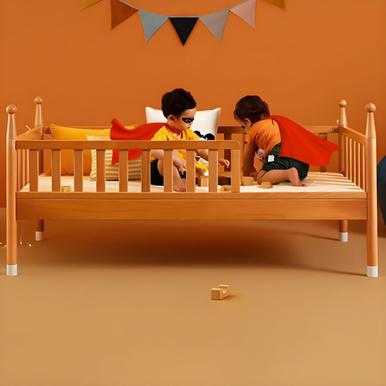 Rustic Mango Solid Wooden Tinny beds In Natural Finish thumbnail 5
