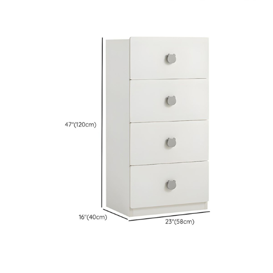 Rustic Mango Solid Wood 4-Drawer Vertical Chest - Modern Style Baby & Kids Dresser thumbnail 4