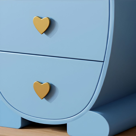 Rustic Mango Wood Vertical Kids Chest with Drawers for Bedroom thumbnail 5
