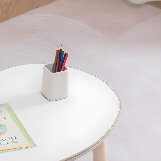Rustic Mango Irregular Wood Children Desk Modern Style Adjustable for Child Over 3 Years Old thumbnail 5