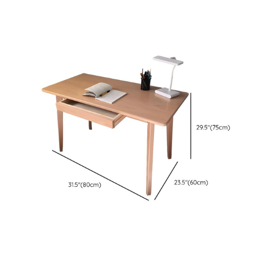 Rustic Mango Solid Wood Kids Desk Writing Desks with Drawer for Reading Room thumbnail 5