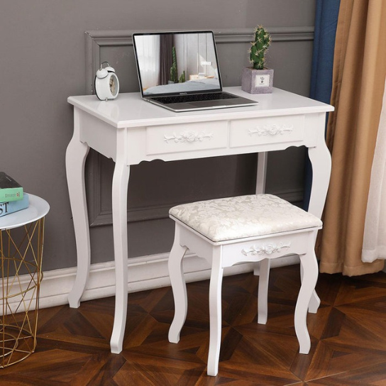Rustic Mango solid wood Vanity set white color thumbnail 5