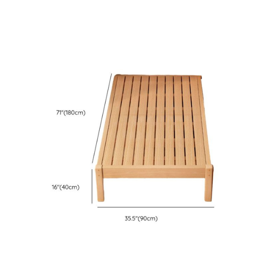 Rustic Mango Solid Wooden Side Bed In Natural Finish For Kids thumbnail 5