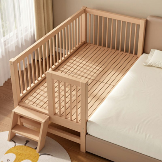 Rustic Mango Solid Wooden Beds With Floor Steps or Wounded Borders In Natural Finish thumbnail 5