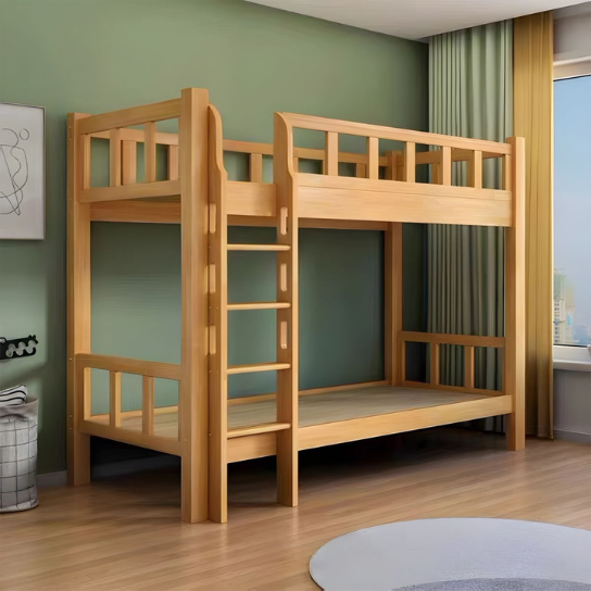 Rustic Mango Solid Wooden Foton Beds In Natural Finish thumbnail 5