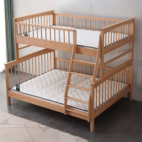 Rustic Mango Kids Bunk Bed with Ladder & Guardrail Gender Neutral, Standard Bunk, Natural, Bunk Bed with Ladder thumbnail 3